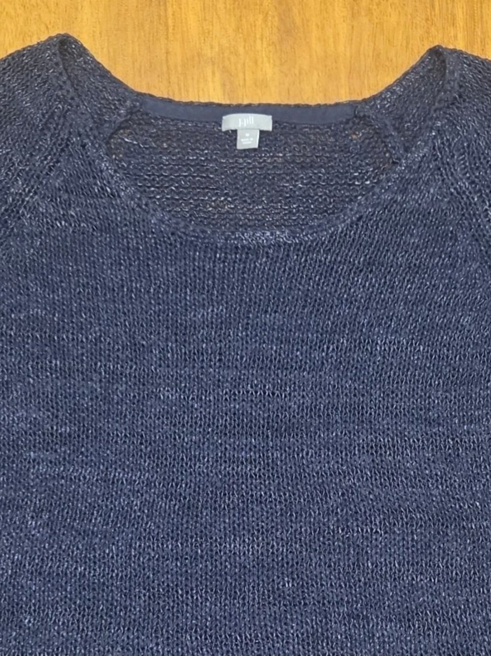 J. Jill Long Sleeve
Sweater Cotton Blend Boat Neck Size Medium Loose Weave